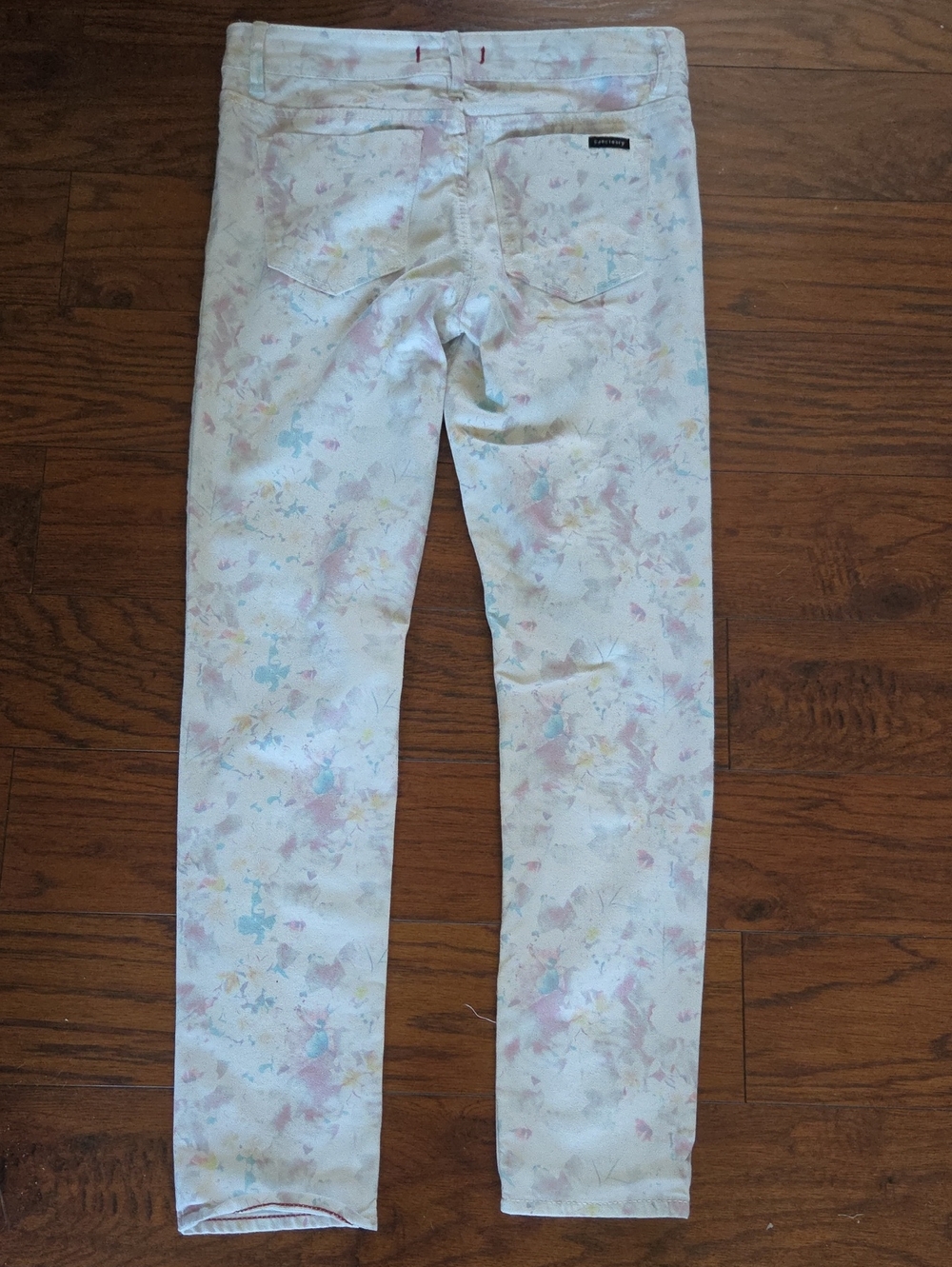 Sanctuary Watercolor Floral Print High Waisted Jeans Size 28 - Picture 4 of 4